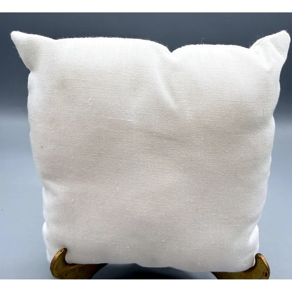 Vintage Care Bears Love-a-Lot Bear Letter B Mini Accent Pillow White 5.5